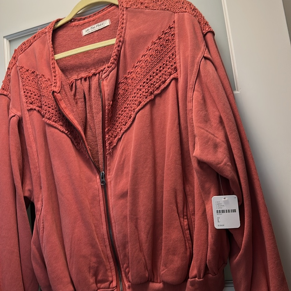 NWT Free People True Blue Solid Jacket - Pink - Picture 5 of 5